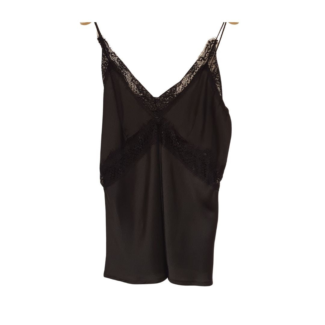 Top lucido con pizzo HaveOne