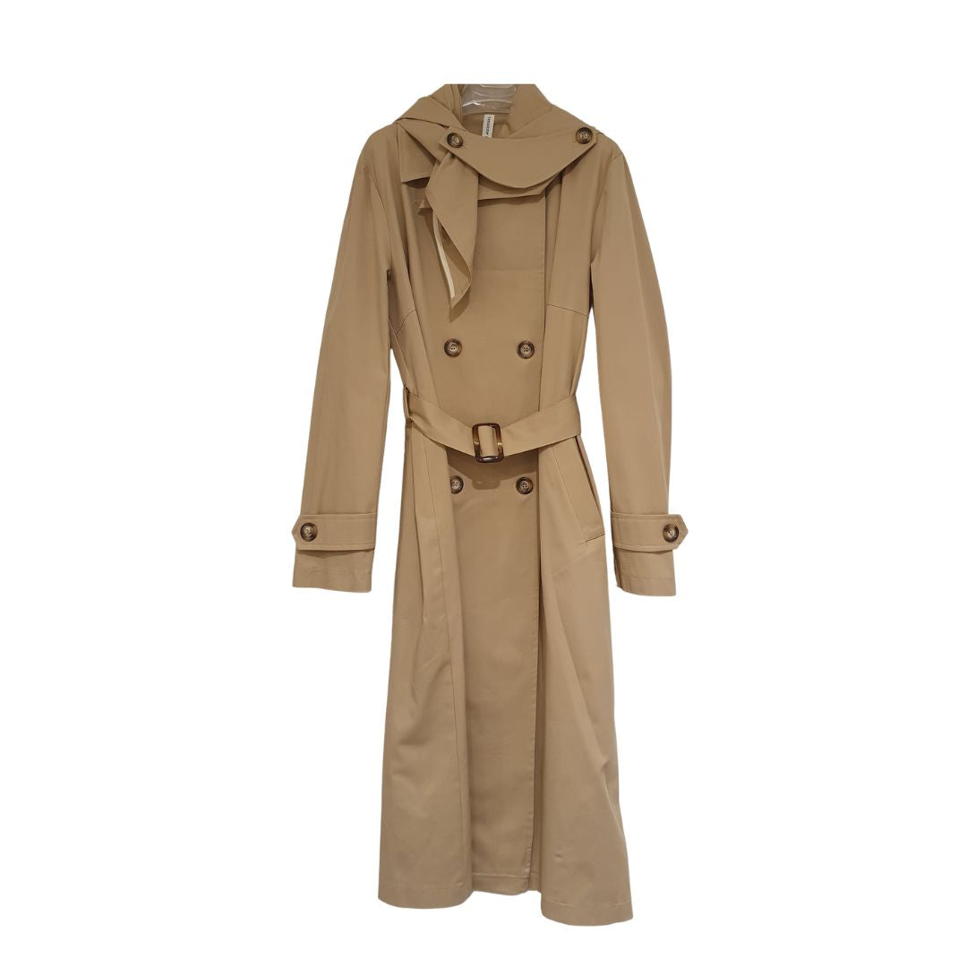Trench con cappuccio Tensione In