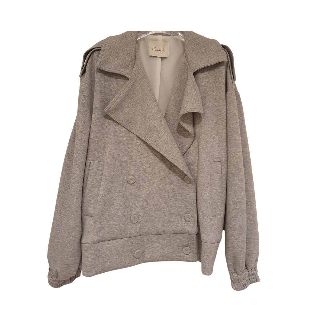 Giacca doppiopetto in felpa Souvenir