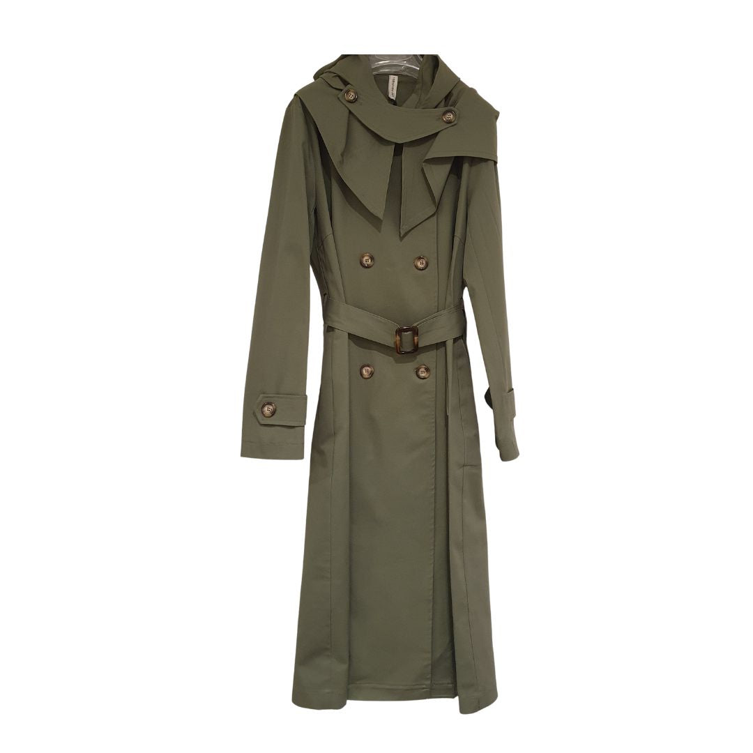Trench con cappuccio Tensione In