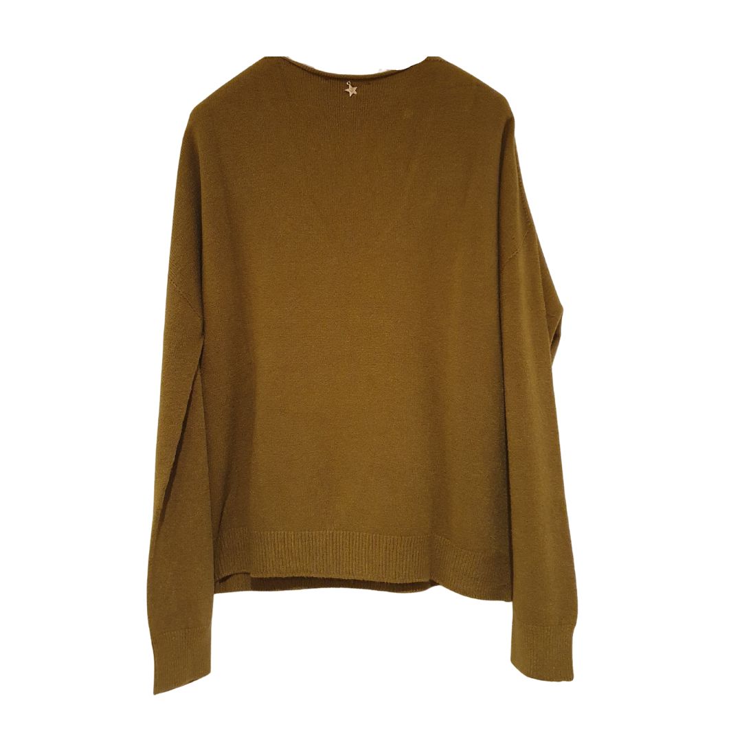 Maglia in viscosa scollo a V Souvenir