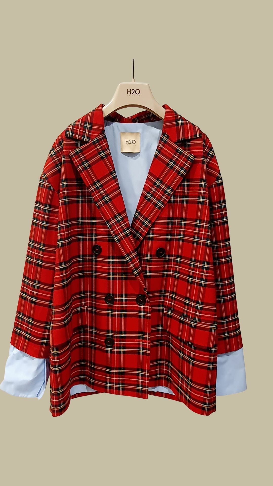 Giacca tartan H2o